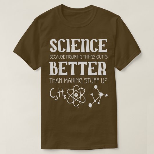 物事を探し出す科学 Tシャツ (デザイン正面)