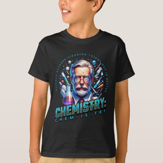 物事を探り出す方が良いので科学 Tシャツ (正面)