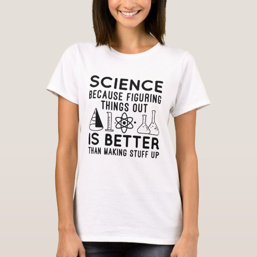 物事を探り出す科学 Tシャツ (正面)