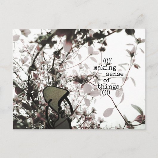 (((物事を理解する))) ポストカード (正面)