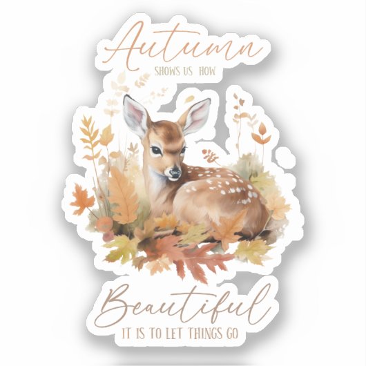 物事を秋に運ぶ シール (正面)