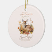 物事を秋に運ぶ セラミックオーナメント (左)