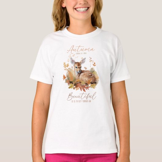 物事を秋に運ぶ Tシャツ (正面)