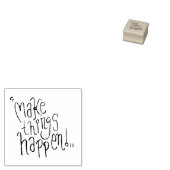 物事を起こす文字 ラバースタンプ (押印)