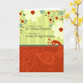 物事を起こす時 カード (黄色い花)