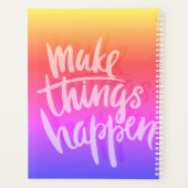 物事を起こす虹のグラデーションプランナー プランナー手帳 (裏面)