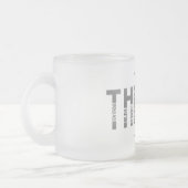 物事を起こす – B&W版 フロストグラスマグカップ (左)