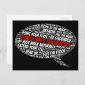 物事タンゴ先生がアルゼンチンのタンゴ芸術を語る ポストカード (正面/裏面)