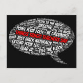 物事タンゴ先生がアルゼンチンのタンゴ芸術を語る ポストカード (正面)