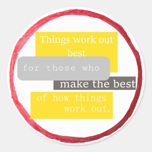 物事最高のは... (クリシェ) ラウンドシール (正面)