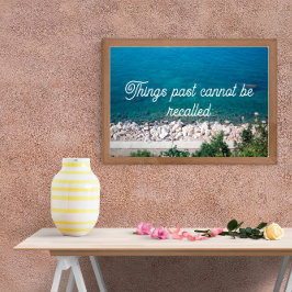 物事過去はリコールできない引用文海ポスター ポスター