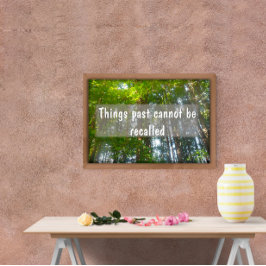 物事過去は思い出せないインスピレーションポスター ポスター