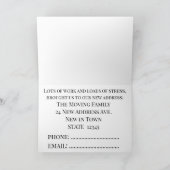 物付き車New address card 案内状 (内部)