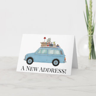 物付き車New address card 案内状
