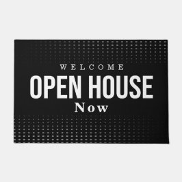 物件オープンハウス モダンチックブラック ドアマット