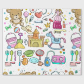 物女の子らし包み紙 ラッピングペーパー (フラット)