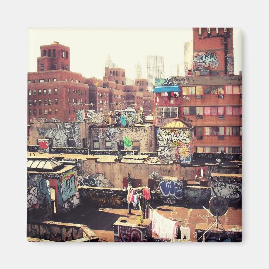 物干しと落書き マグネット (正面)