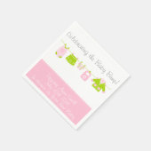 物干しガールベビーシャワーパーティーナプキン スタンダードカクテルナプキン (角)