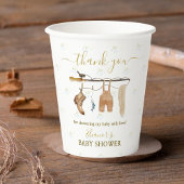 物干し小漁師ダービーベイビーシャワー 紙コップ