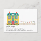 物干し式ベビーシャワー付おむつラッフルハウス エンクロージャーカード (正面)