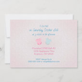 物干し用レイエットベビーシャワー 招待状 (裏面)