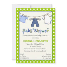 物干し男の赤ちゃんシャワーパーソナライズされた