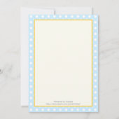 物干し男の赤ちゃんシャワーパーソナライズされた 招待状 (裏面)