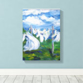 物干絵画し キャンバスプリント (インサイチュ (ウッドフロア))