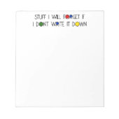 物忘れ... ノートパッド (正面)