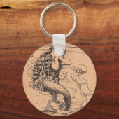 物思いに沈む人魚 キーホルダー (正面)