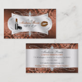 物惜しみしないカラメルのきらめくな美容師 名刺 (正面/裏面)