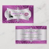 物惜しみしないプラムきらめくな美容師 名刺 (正面/裏面)