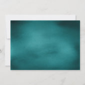 物惜しみしない孔雀は結婚式招待状に羽をつけます 招待状 (裏面)