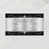 物惜しみしない黒檀のきらめくな美容師 名刺 (裏面)