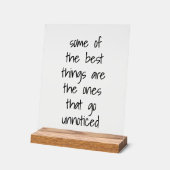 物最高の形のサイン アクリルサイン (傾斜)