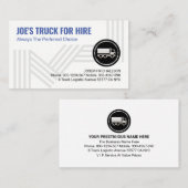 物流スタイリッシュ輸送明細行 名刺 (正面/裏面)