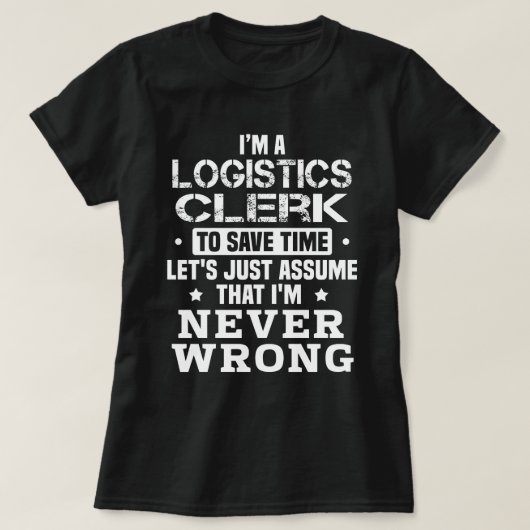 物流係 Tシャツ (デザイン正面)
