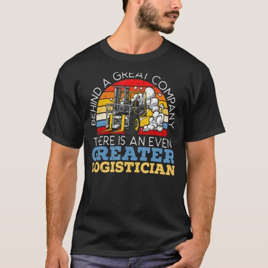 物流倉庫作業者倉庫ログ Tシャツ (正面)