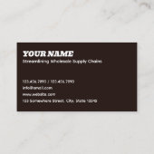 物流卸売業 名刺 (裏面)