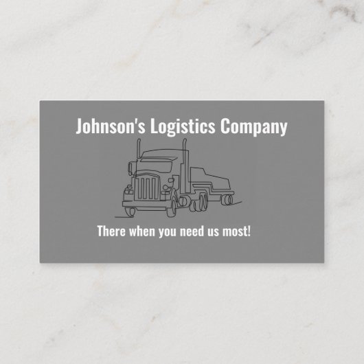 物流又は運送会社の名刺 名刺 (裏面)