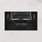 物流輸送サービスのトラックフロント 名刺 (正面)