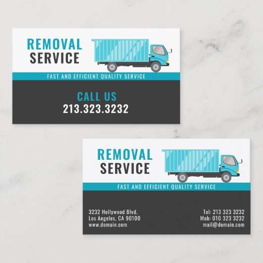 物流・撤去サービス 名刺 (正面/裏面)