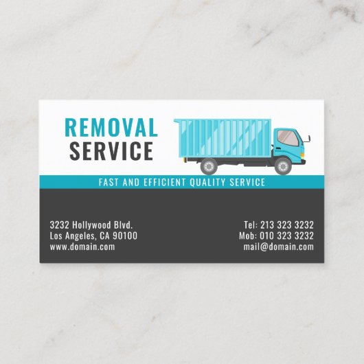 物流・撤去サービス 名刺 (裏面)