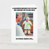 物理おもしろいセラピスト誕生日 カード (正面)