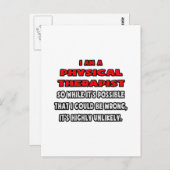 物理おもしろいセラピスト..非常に可能性の低い ポストカード (正面/裏面)