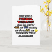 物理おもしろいセラピスト...OMG WTFロール カード (黄色い花)