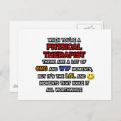 物理おもしろいセラピスト...OMG WTFロール ポストカード (正面/裏面)