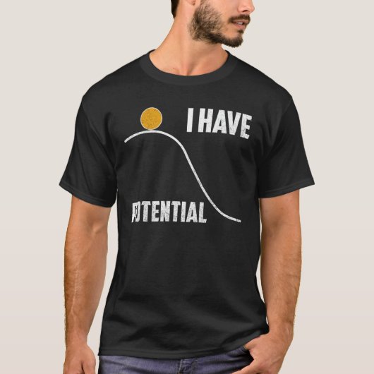 物理おもしろい学の可能性先生 Tシャツ (正面)