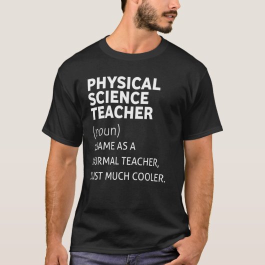 物理おもしろい科学先生 Tシャツ (正面)
