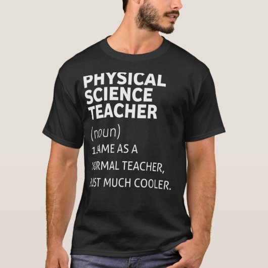 物理おもしろい科学先生 Tシャツ (正面)